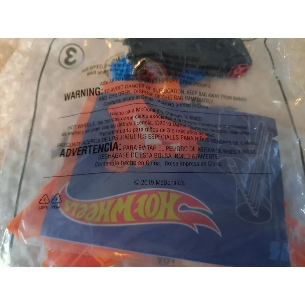 2019 Hot Wheels McDonald's Happy Meal #3 Bone Speeder‎ Track Switcher